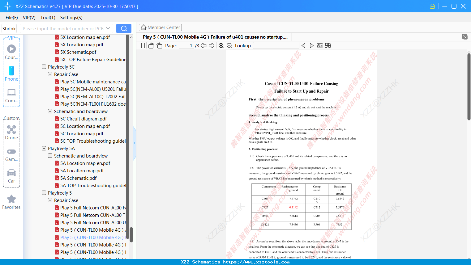 Honor Play 5（CUN-TL00 Mobile 4G）Failure Of U401 Causes No Startup